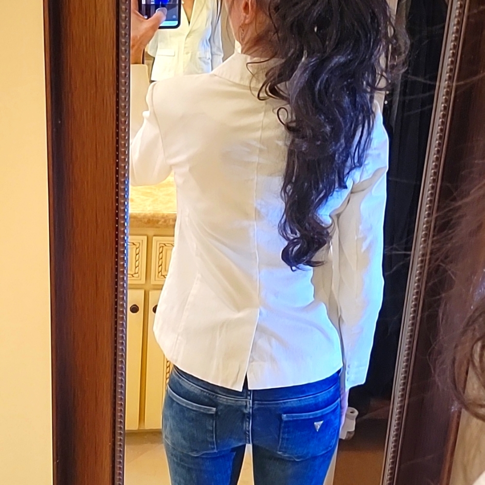 212 Collection White Blazer,  Sz 2 - Picture 10 of 16